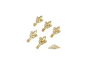 8014211890017 - Capaldo - 6 x bl quadratischer kleiderbügel lilie gold luc n2mm47(pz5)