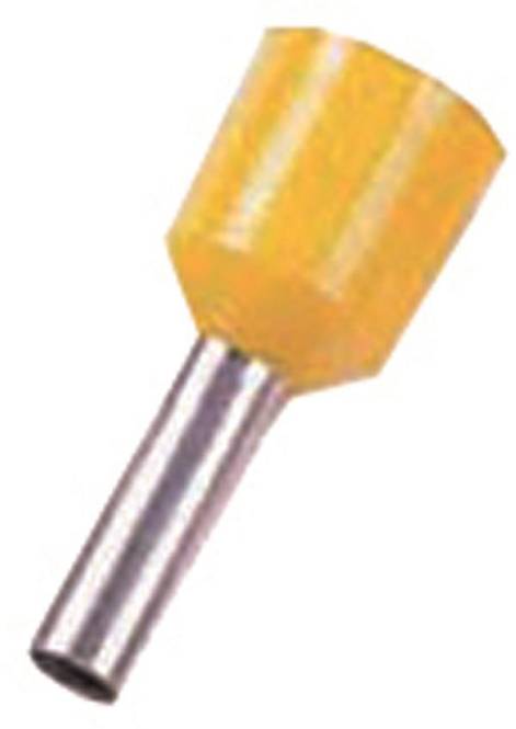 8014212202710 - Intercable Aderendhülse ICIAE612K kurzschlußsicher 6qmm 12mm verzinnt gelb (Inhalt 100 Stück)