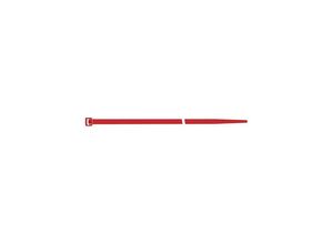 8014748302816 - Sapiselco - 100x Kabelbinder Länge 280 mm Breite 45 mm rot - SEL10425R