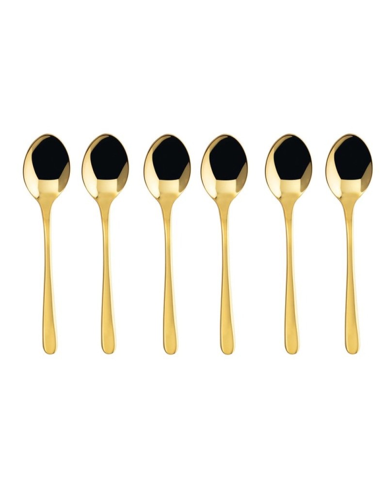 8014808166723 - Taste PVD 6 Cucchiaini Moka Oro Lucido 52553G37 80148081667