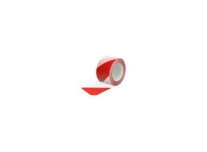 8014846702006 - Rot weißes LDPE-Signalband Rolle 70 mm x 200 Meter PLUS