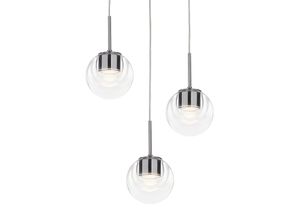 8015086000709 - Dew 3 LED-Hängelampe dreiflammig chrom