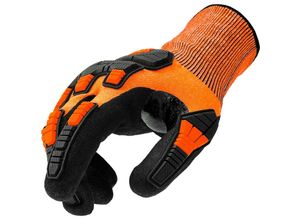 8016604211126 - Stocker - Schnittschutzhandschuhe für Scheren 9 M orange aus Nitril