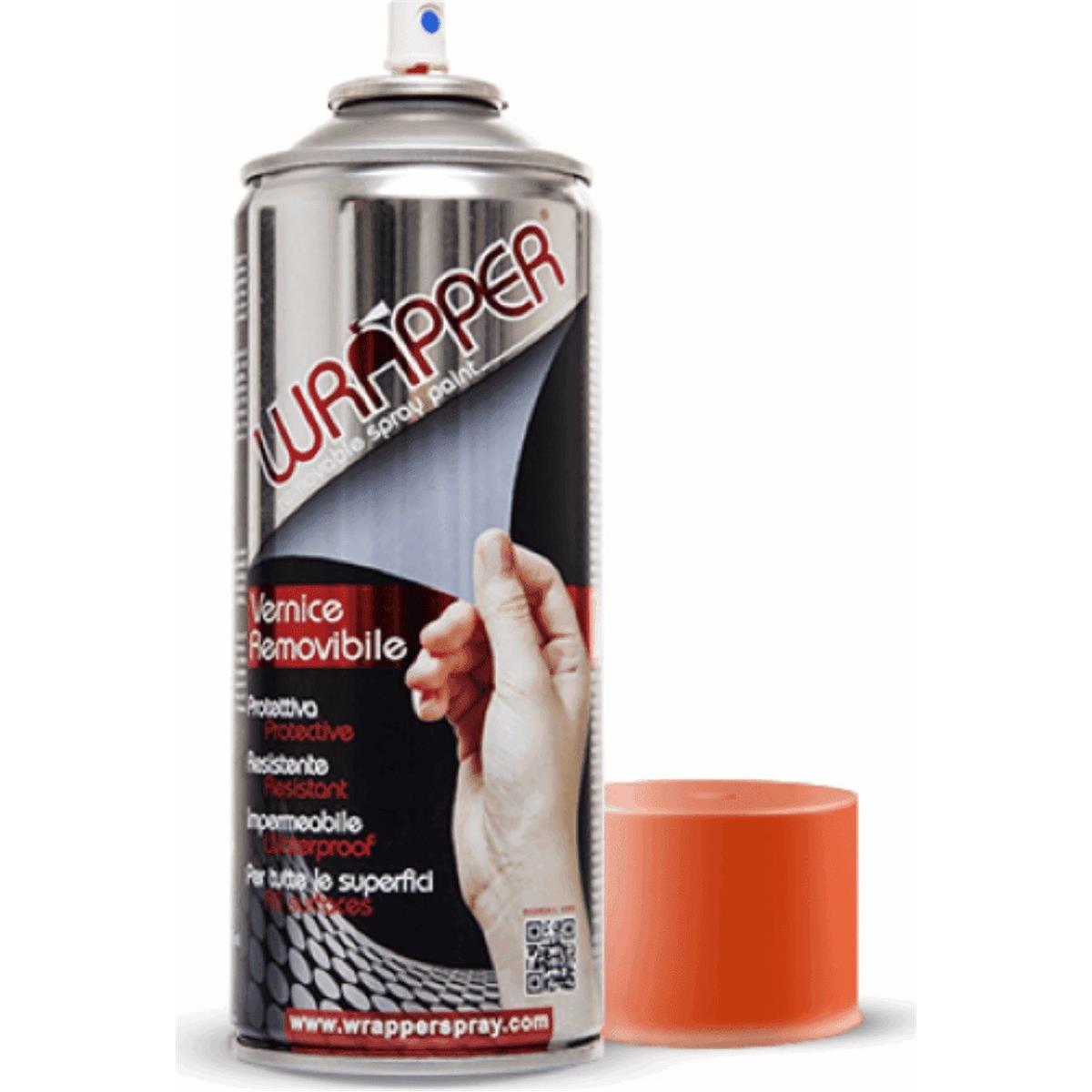 8017079012461 - Entfernbare Sprühfarbe Wrapper Orange 400ml - Temporärer Schutz für Metalle Kunststoffe und andere Materialien