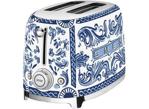 8017709301767 - smeg Toastautomat Bagelfunktion Dolce & Gabbana Blu Mediterraneo Sonderedition blau