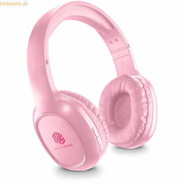 8018080412042 - Music & Sound Bluetooth Headphone BASIC Pink