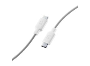 8018080433221 - Cellularline Lade- und Datenkabel weiß 100cm USB Type-C auf Type-C USBDATAC2CSMARTW