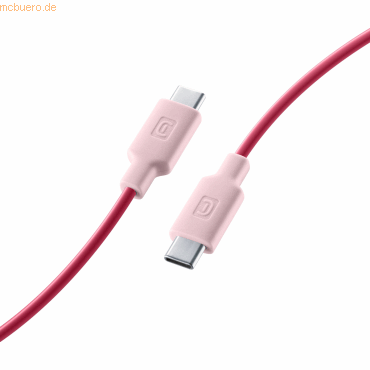 8018080433238 - Cellularline Lade- und Datenkabel rosa 100cm USB Type-C auf Type-C USBDATAC2CSMARTP