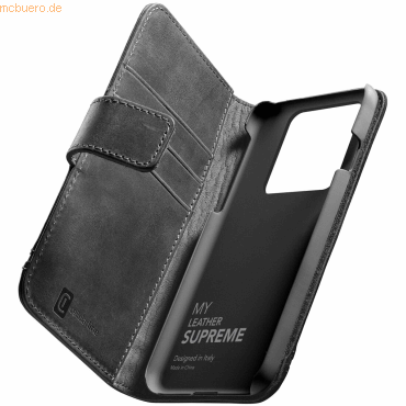 8018080446153 - Cellularline Supreme Case Booklet Apple iPhone 14 Pro Max Schwarz