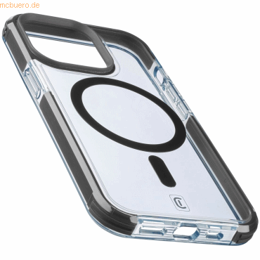 8018080447358 - Cellularline Strong Guard Mag Case Backcover Apple iPhone 14 Pro Max Transparent Schwarz MagSafe kompatibel