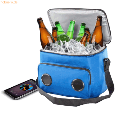 8018080461125 - Bluetooth Speaker Cooler Bag Kühltasche Blau