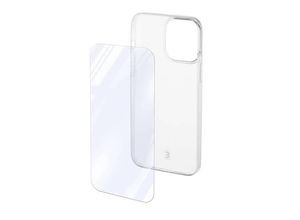 8018080466687 - Cellularline Protection Kit Backcover Apple iPhone 15 Pro Max Transparent Induktives Laden