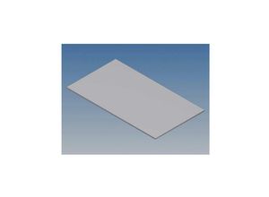 8018340013118 - - aluminiumplatte für 10002   mc 12 - silber - 77 x 425 x 1 mm