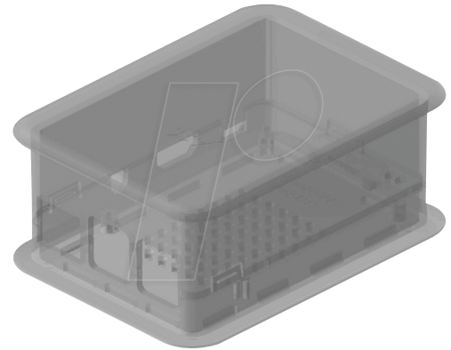 8018340581815 - TEK-BERRY+ XL TR - Gehäuse für Raspberry Pi 3 transparent