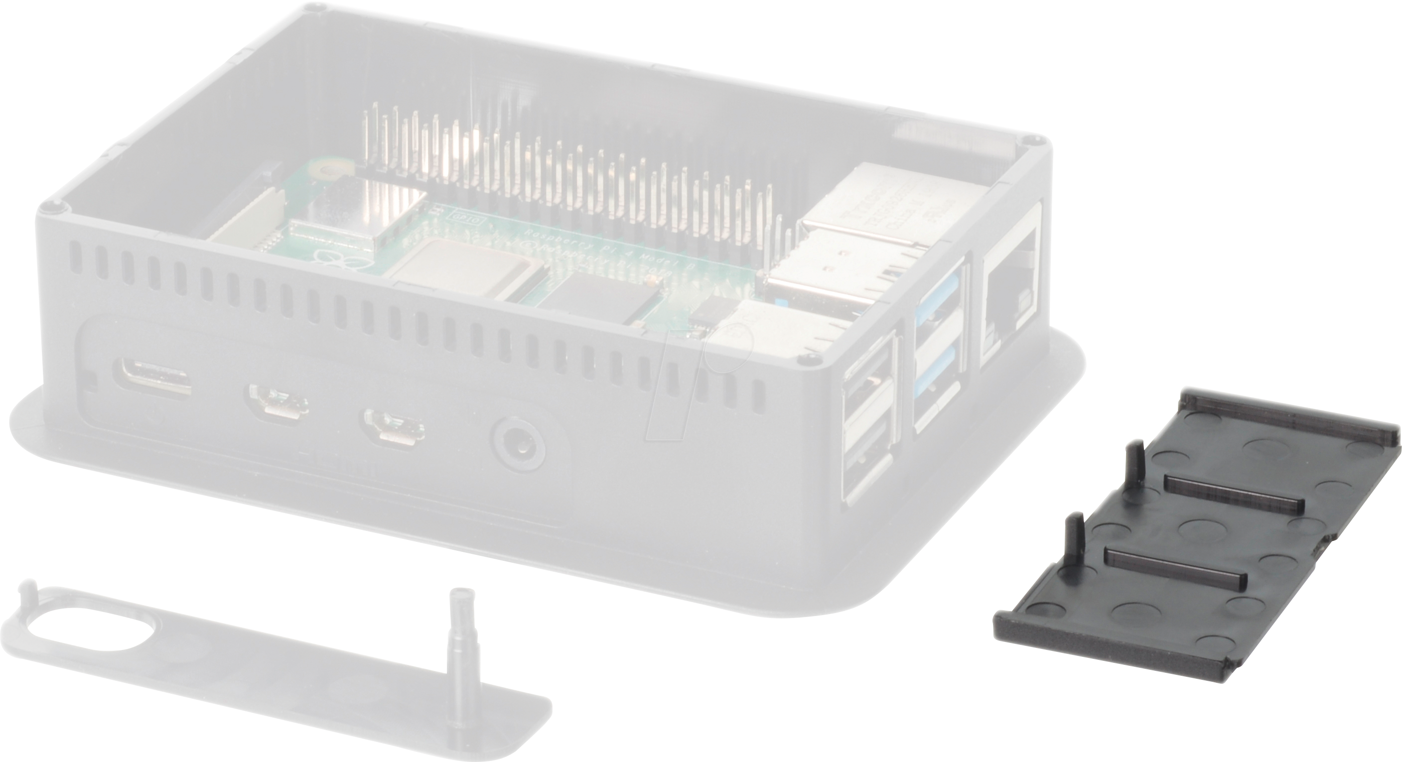 8018340747839 - TEK RPI4-FP BK - Gehäusezubehör - Frontabdeckung schwarz 8018340747839 - TEK RPI4-FP BK - Gehäusezubehör - Frontabdeckung schwarz