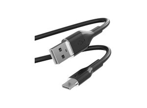 8018417441011 - PURO ICON Soft Cable – Kabel USB-A bis USB-C 15 m (Schwarz)