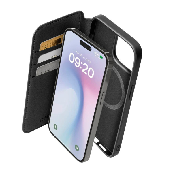 8018417481963 - Wallet Mag Handyhülle für Apple iPhone 16 Pro Max schwarz 8018417481963 Sbs