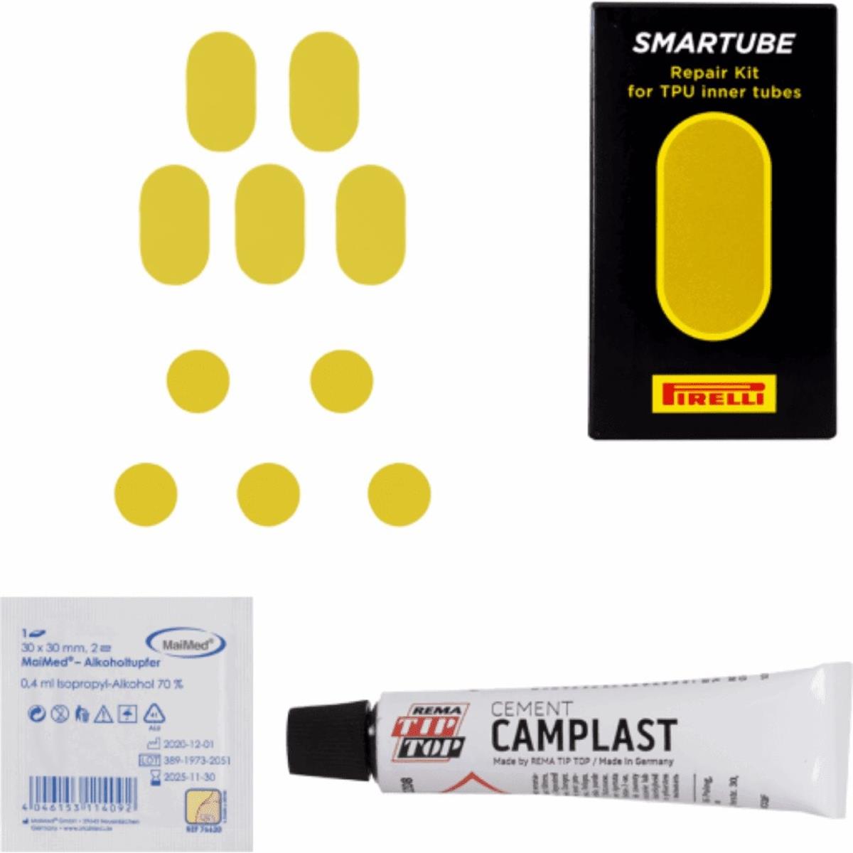 8019227939378 - Smartube Reparaturset 10 Teile mit Patches Kleber und Zubehör