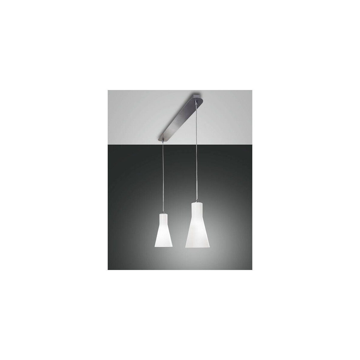 8019282017035 - Fabas Luce Lighting - Fabas Luce Diana Gerade Stab-Pendel-Deckenleuchte Chromglas E27