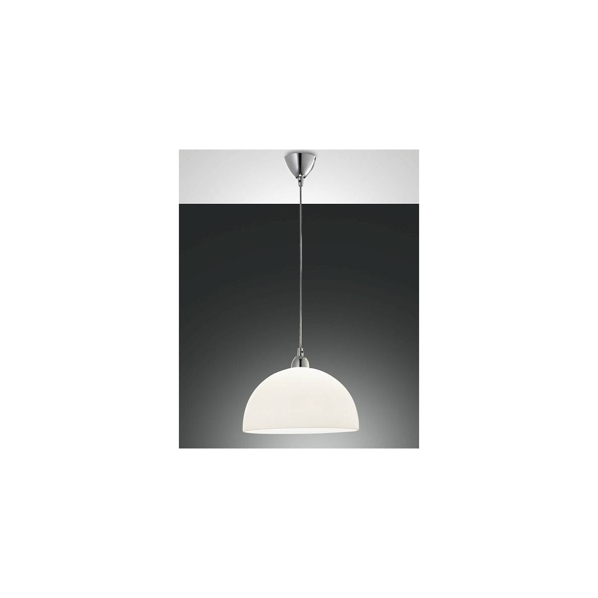 8019282022701 - Fabas Luce Lighting - Fabas Luce Nice Dome Pendel-Deckenleuchten Weißglas E27