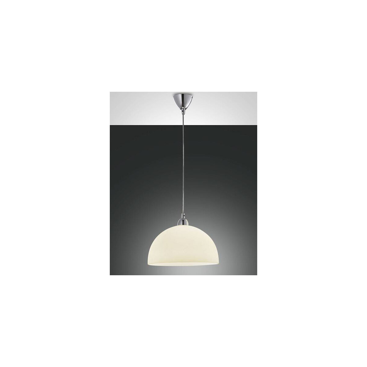 8019282022718 - Fabas Luce Lighting - Fabas Luce Nice Dome Pendel-Deckenleuchten Bernsteinglas E27