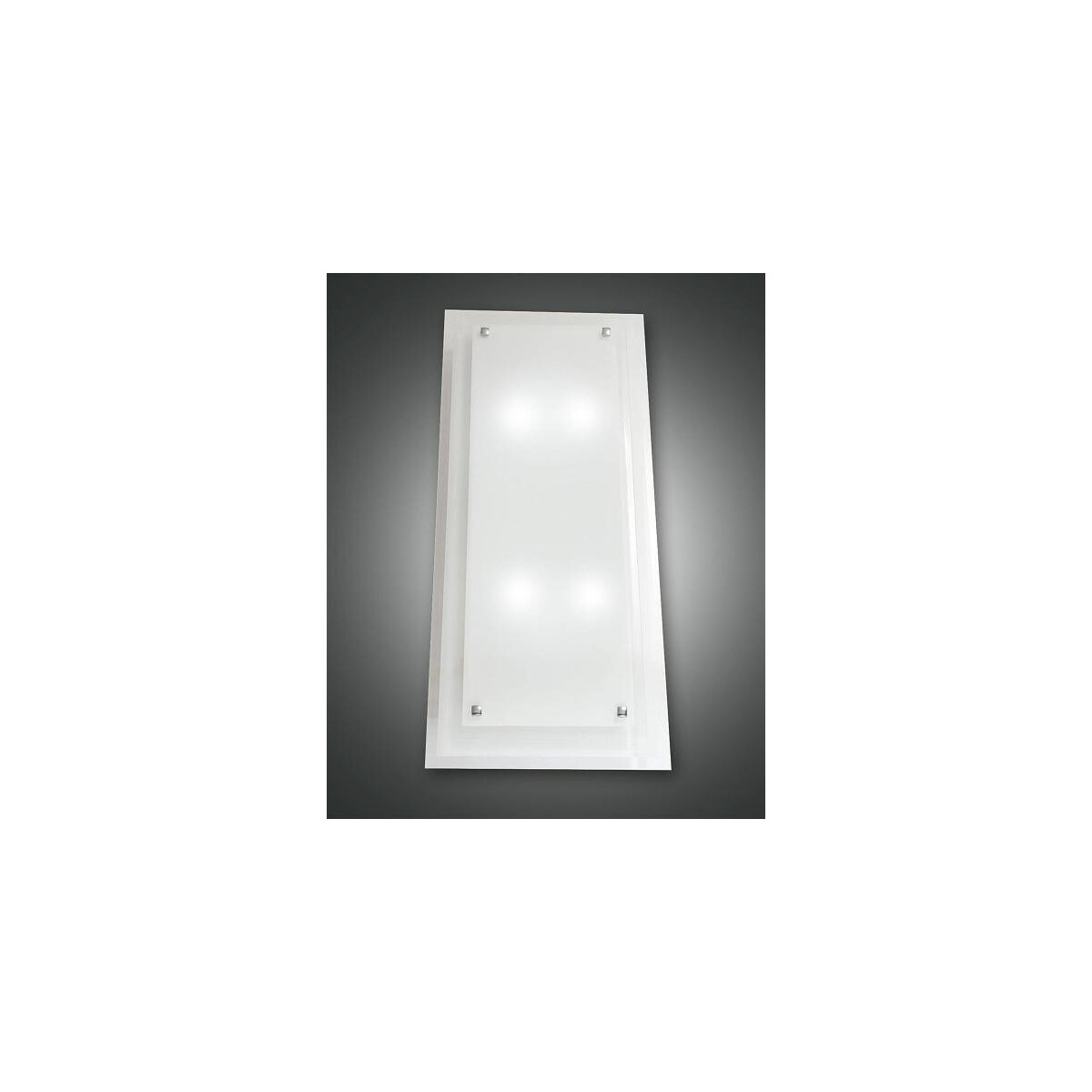 8019282059998 - Maggie Wandleuchte E27 2X60W Metall und Glas Weiss