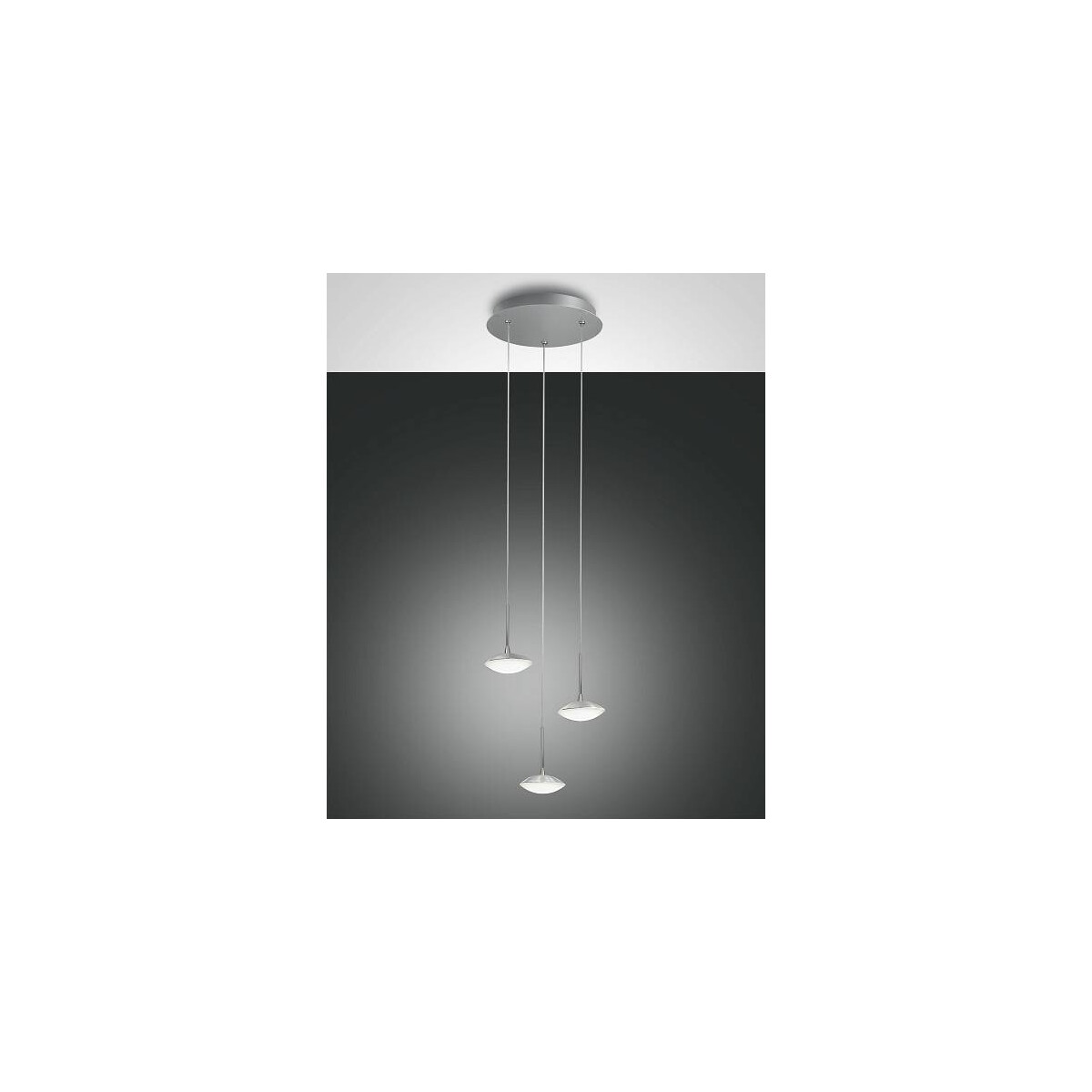 8019282067252 - Hale Pendelleuchte LED 3x8W Metall- und Methacrylat Aluminium gebuerstet