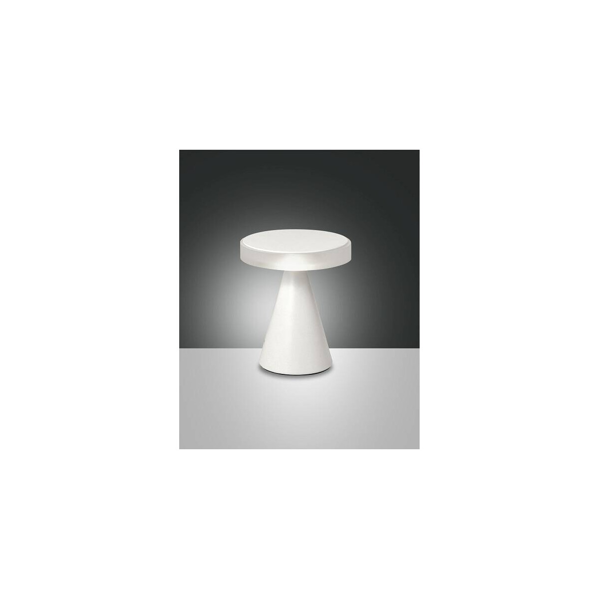 8019282094647 - Fabas Luce Lighting - Fabas Luce Neutra Integrierte LED-Tischleuchte aus weißem Glas