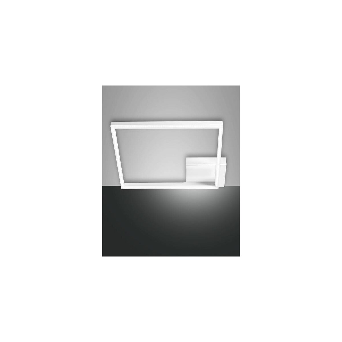 8019282095101 - Fabas Luce Lighting - Fabas Luce Bard Integriertes LED-Halbbündiglicht aus weißem Glas