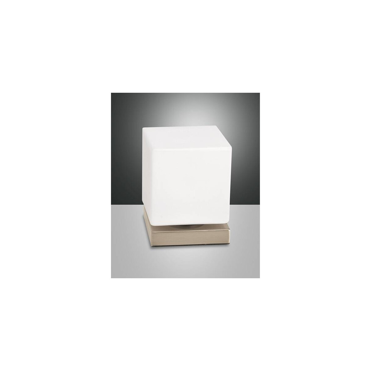 8019282096207 - Brenta Tischleuchte LED 1x6W Metall und geblasenes Glas Gold edelmatt