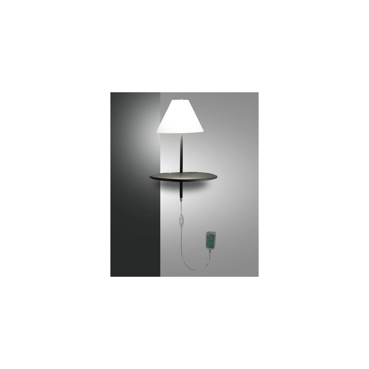 8019282098218 - Fabas Luce Lighting - Fabas Luce Goodnight Integrierte LED-Wandleuchte Anthrazitglas