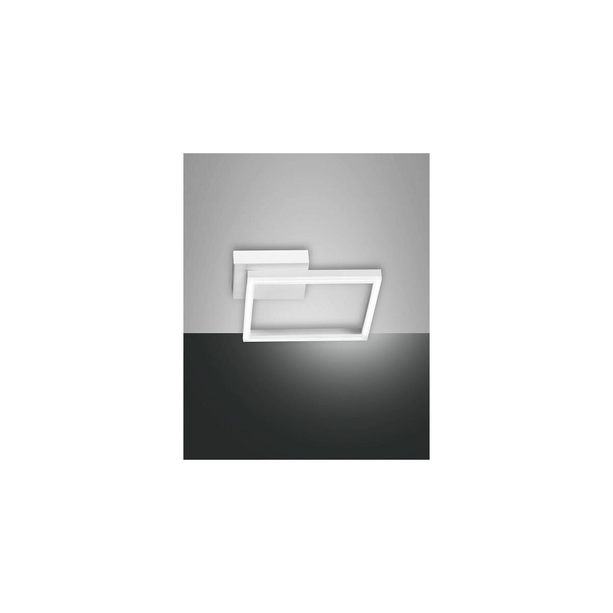 8019282098232 - Fabas Luce Lighting - Fabas Luce Bard Integriertes LED-Halbbündiglicht aus weißem Glas