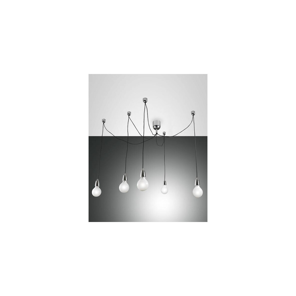 8019282111306 - Fabas Luce Lighting - Fabas Luce Blog Cluster Pendel-Deckenleuchte Chromglas E27