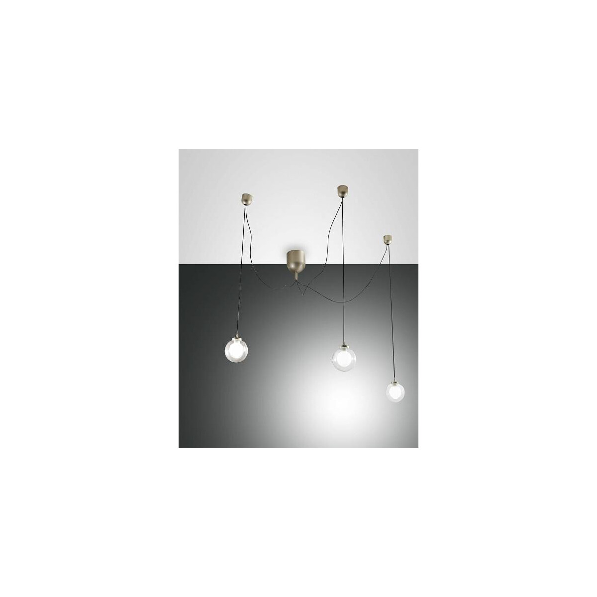 8019282111344 - Fabas Luce Lighting - Fabas Luce Blog led Cluster Pendel-Deckenleuchte Gold Mattglas