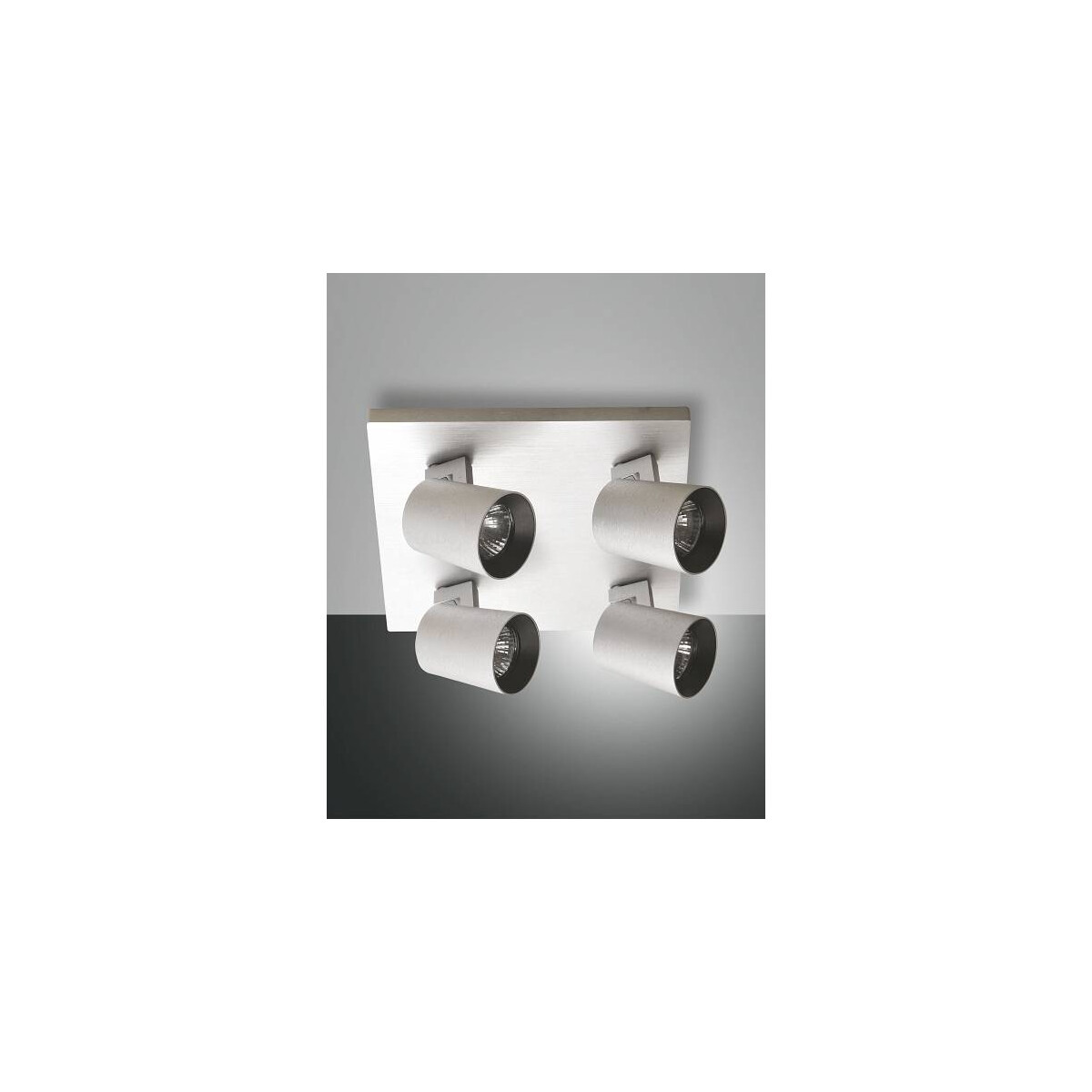 8019282112150 - Fabas Luce Lighting - Fabas Luce Modo Spotlight Cluster Gebürstetes Aluminiumglas GU10