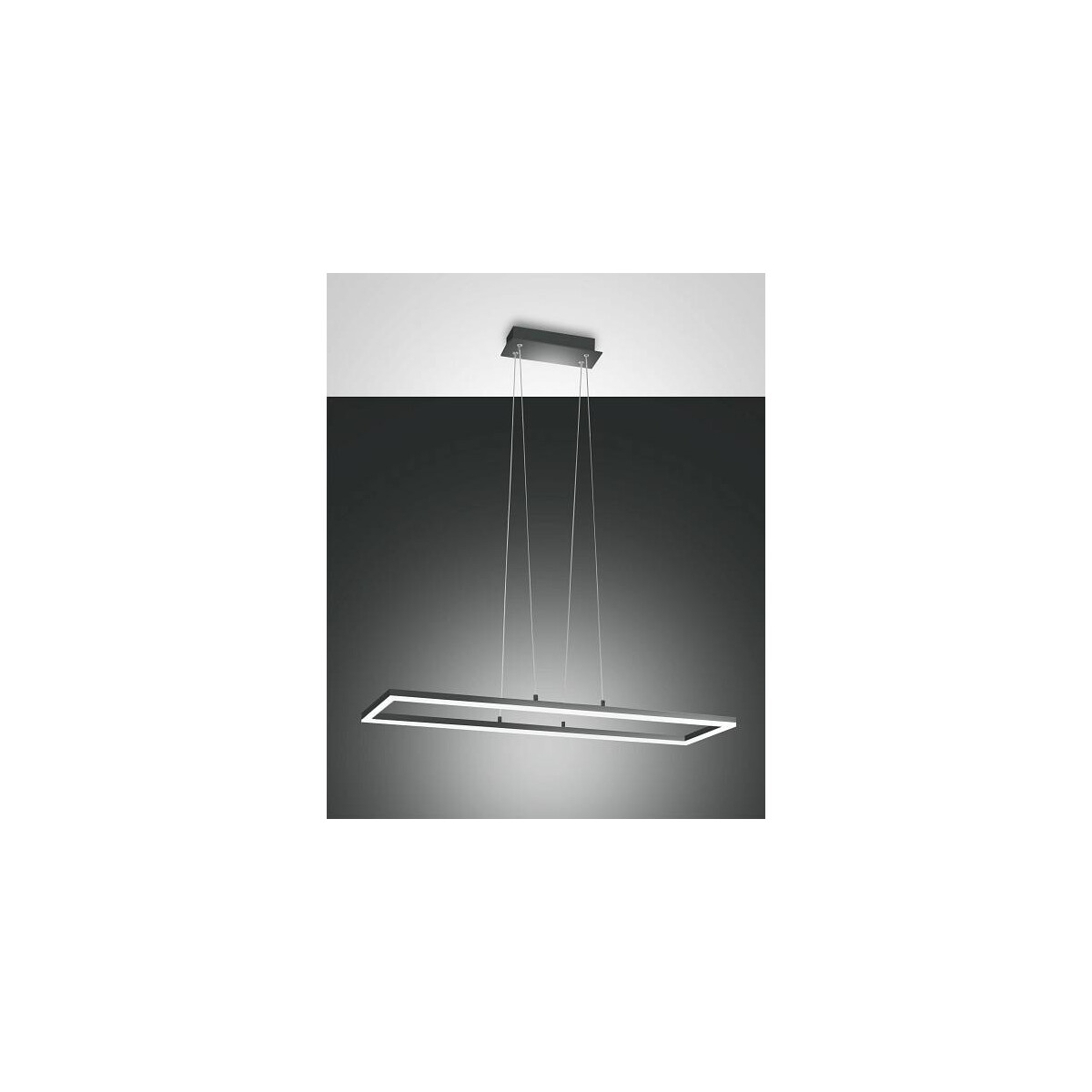 8019282507284 - Fabas Luce Lighting - Fabas Luce Bard led Einbau-Pendelleuchte Deckenleuchte Anthrazit Glas