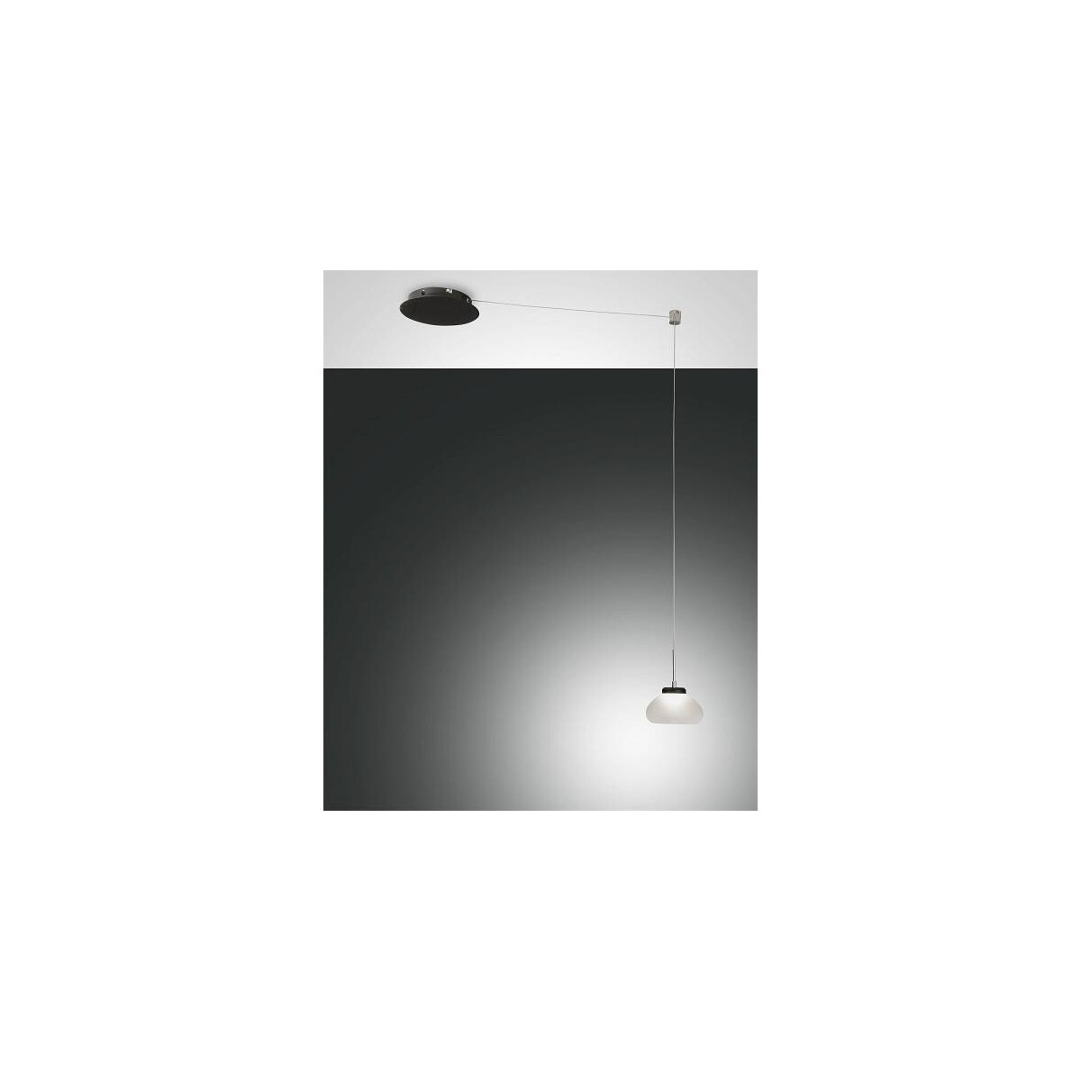 8019282510468 - Fabas Luce Lighting - Fabas Luce Arabella LED-Kuppel-Pendel-Deckenleuchten aus weißem Glas