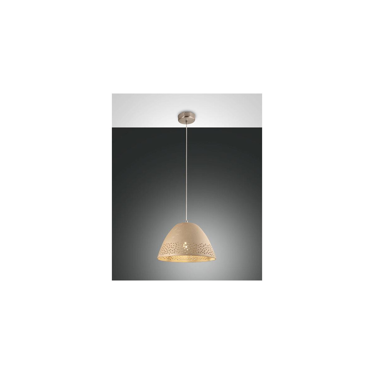 8019282511045 - Casale Pendelleuchte E27 1X40W Metall- und Keramik Khaki