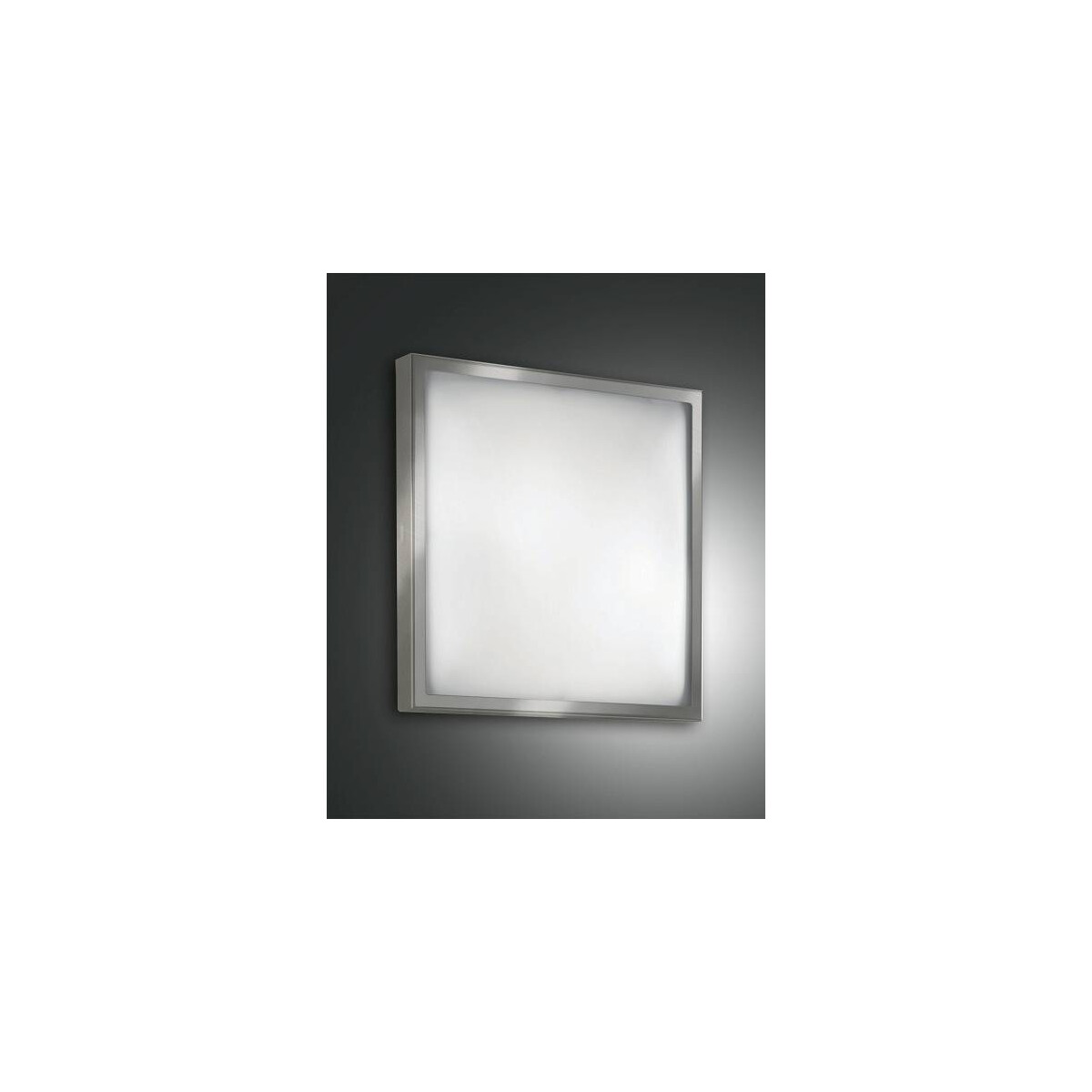 8019282511861 - Osaka LED Deckenleuchte LED 1x12W Metall und Glas Nickel satiniert