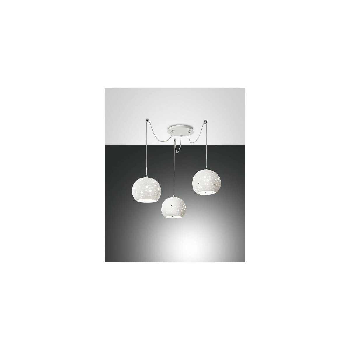 8019282513162 - Fabas Luce Lighting - Fabas Luce Corvara Cluster Pendel-Deckenleuchte Weißglas E27