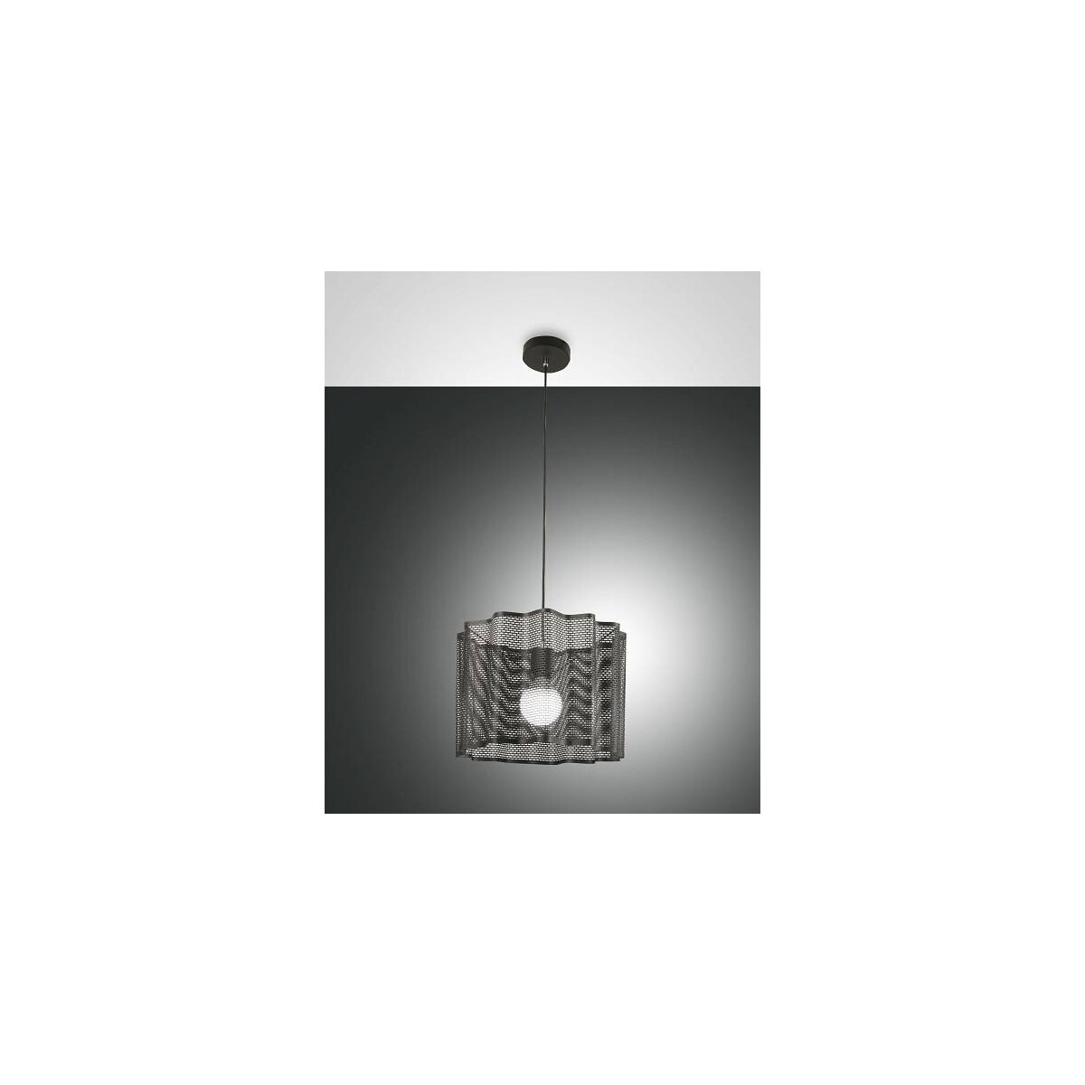 8019282516729 - Glicine Pendelleuchte E27 1X60W schwarz