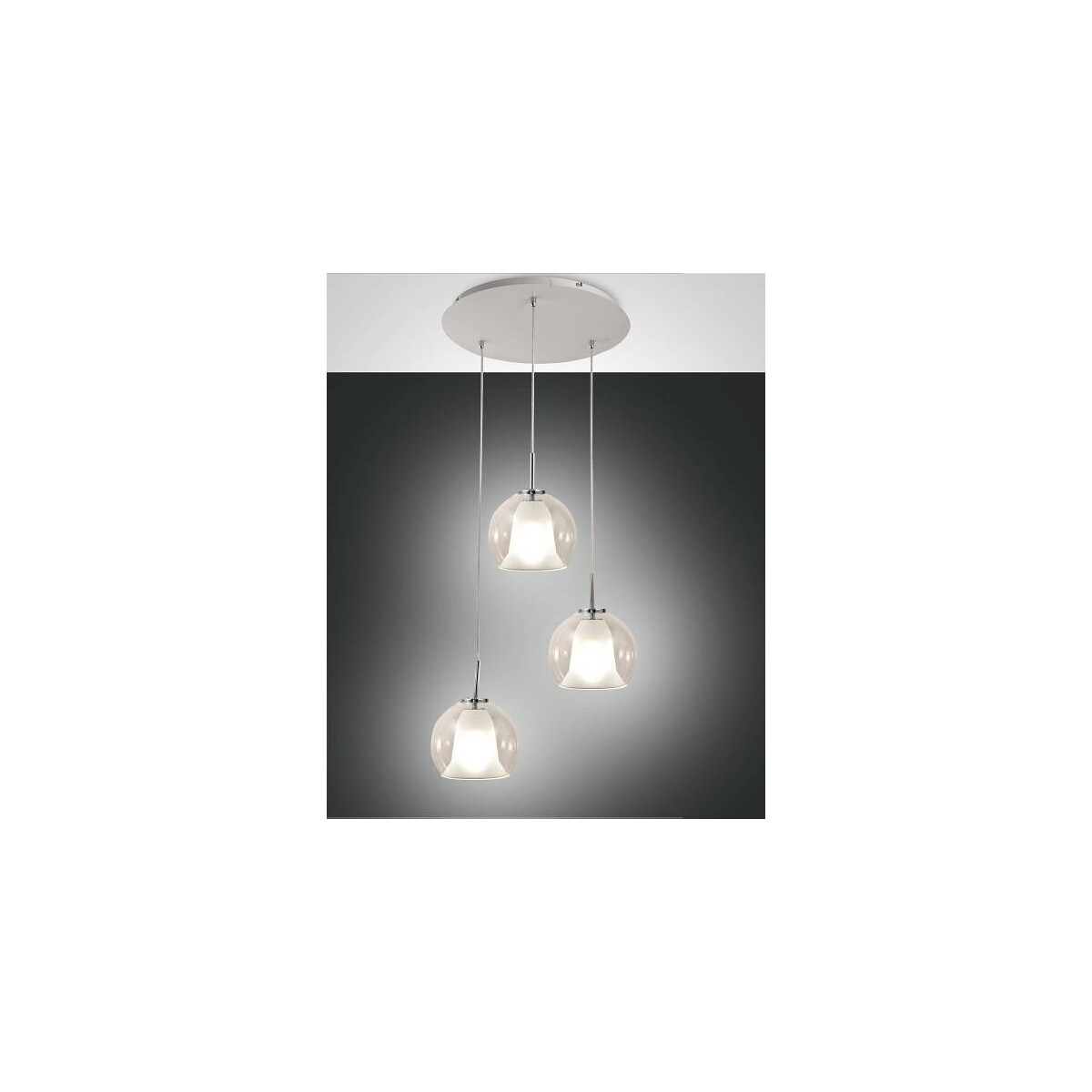 8019282517580 - Fabas Luce Lighting - Fabas Luce Bretagna Cluster Pendel-Deckenleuchte Transparentes Glas E27