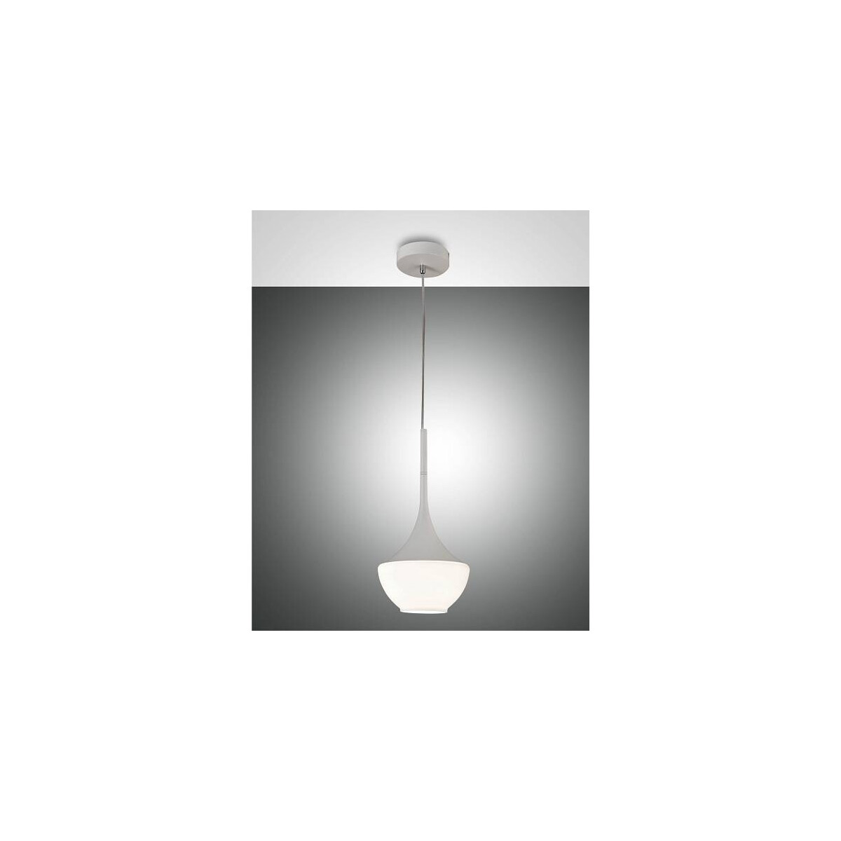 8019282517610 - Fabas Luce Lighting - Fabas Luce Apollo Dome Pendel-Deckenleuchten Weißglas E27