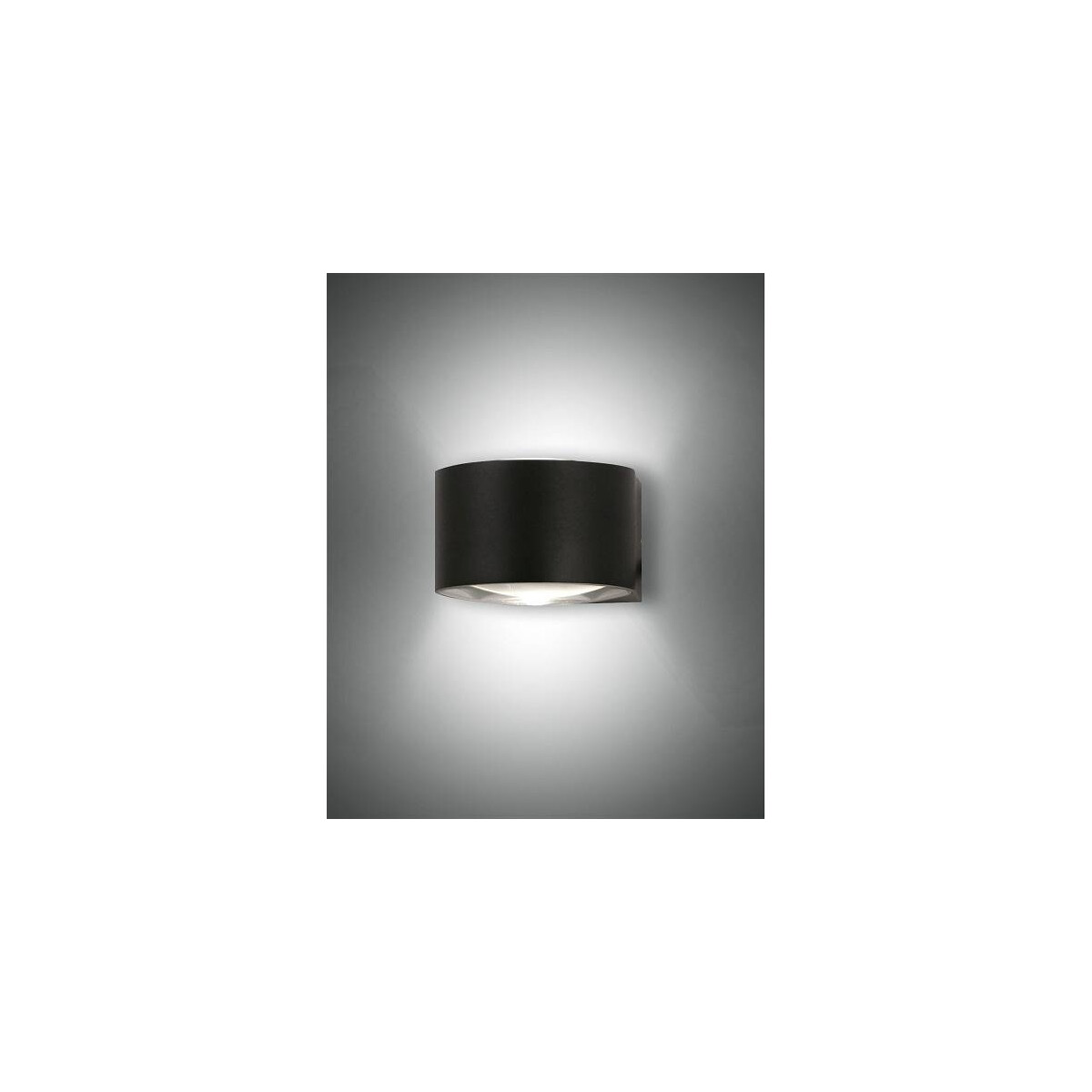 8019282518587 - Lao Wandleuchte LED 2x6W Aluminium und Kristallglas Schwarz