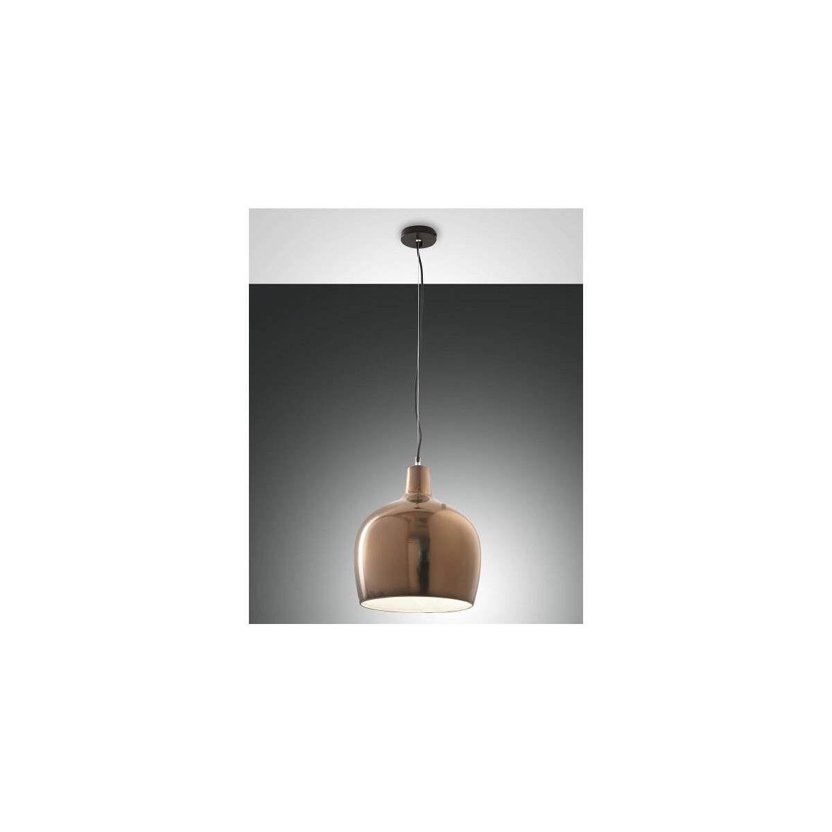 8019282518778 - Glossy Pendelleuchte E27 1x40W Metall- und Keramik schwarz Bronze