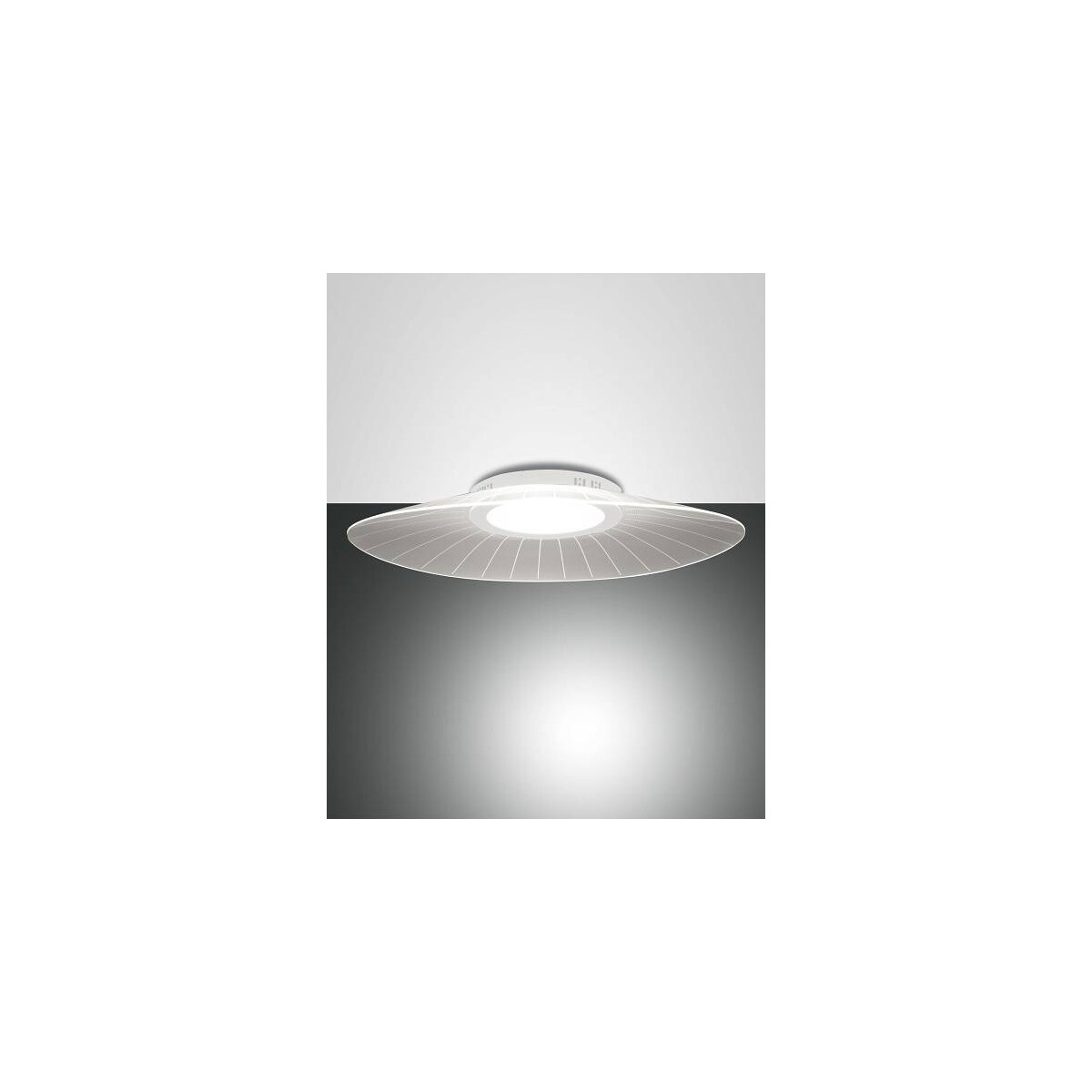 8019282531074 - Fabas Luce Lighting - Fabas Luce Vela Integriertes LED-Halbbündiglicht aus weißem Glas