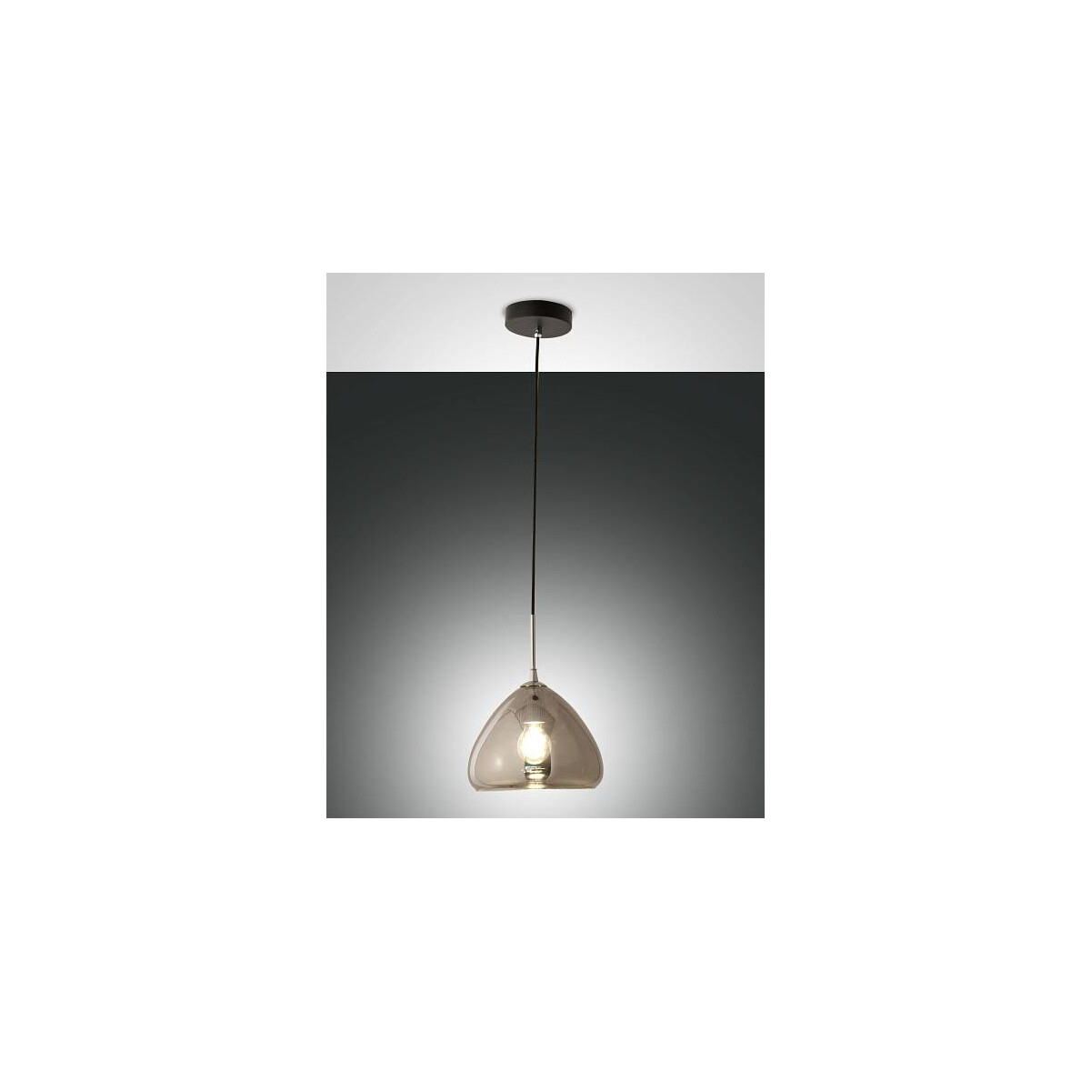 8019282532798 - GLOW Pendelleuchte E27 1x40W schwarz verchromt