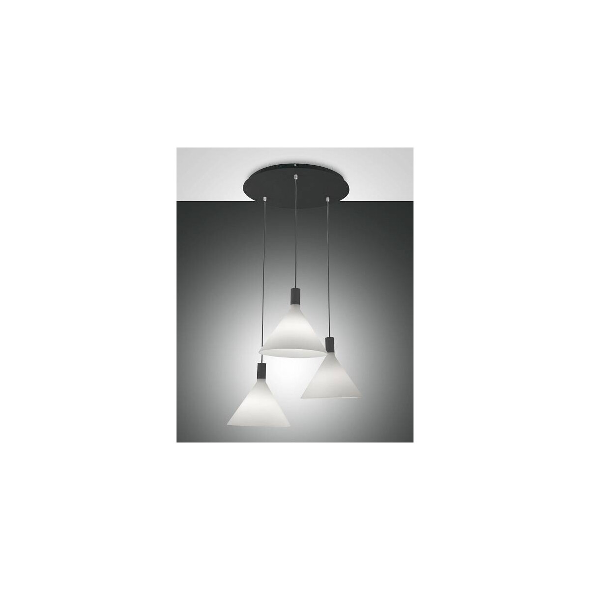 8019282533054 - Fabas Luce Lighting - Fabas Luce Vincent Cluster Pendel-Deckenleuchte Weißglas E27