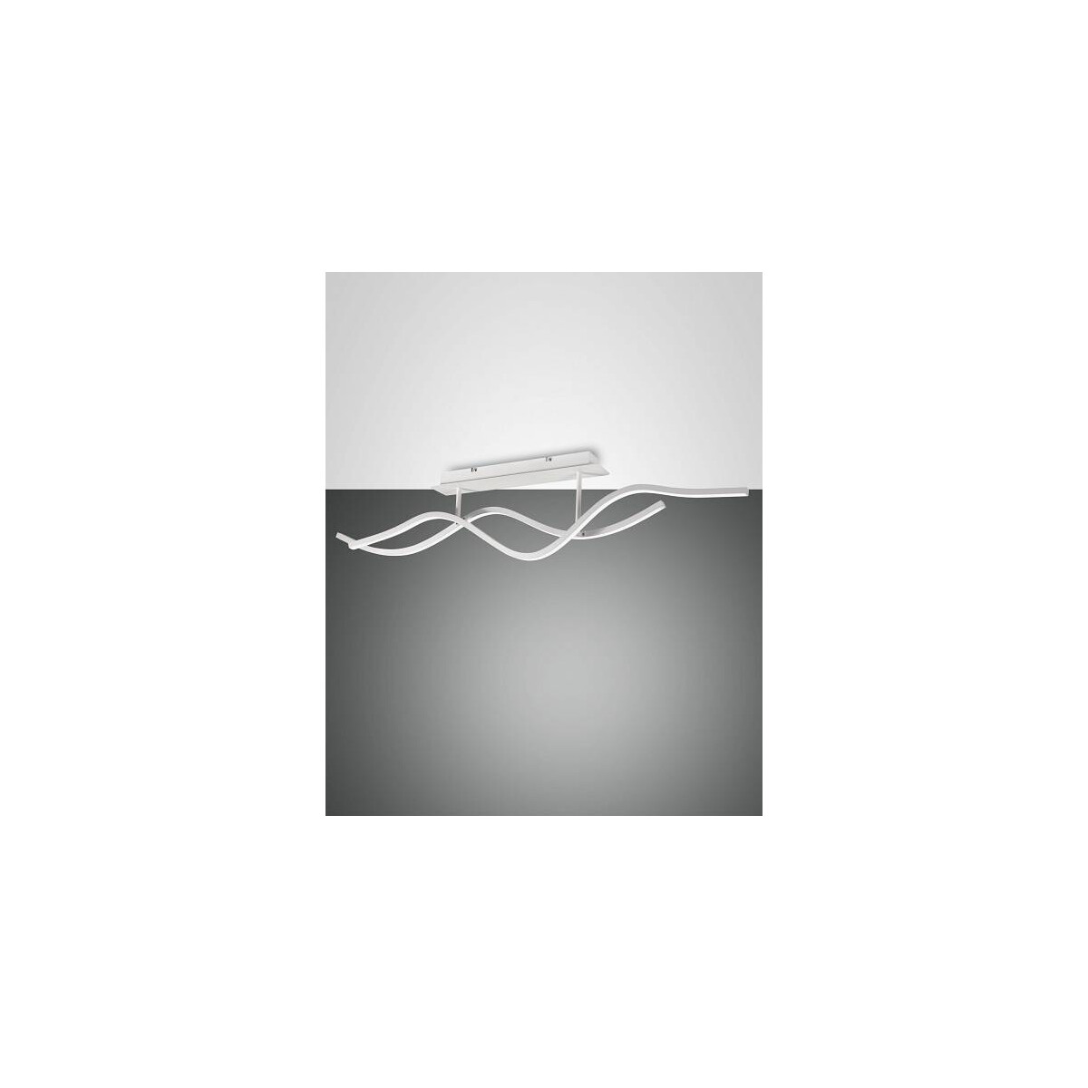 8019282533320 - Fabas Luce Lighting - Fabas Luce Sinuo Integriertes LED-Halbbündiglicht aus weißem Glas