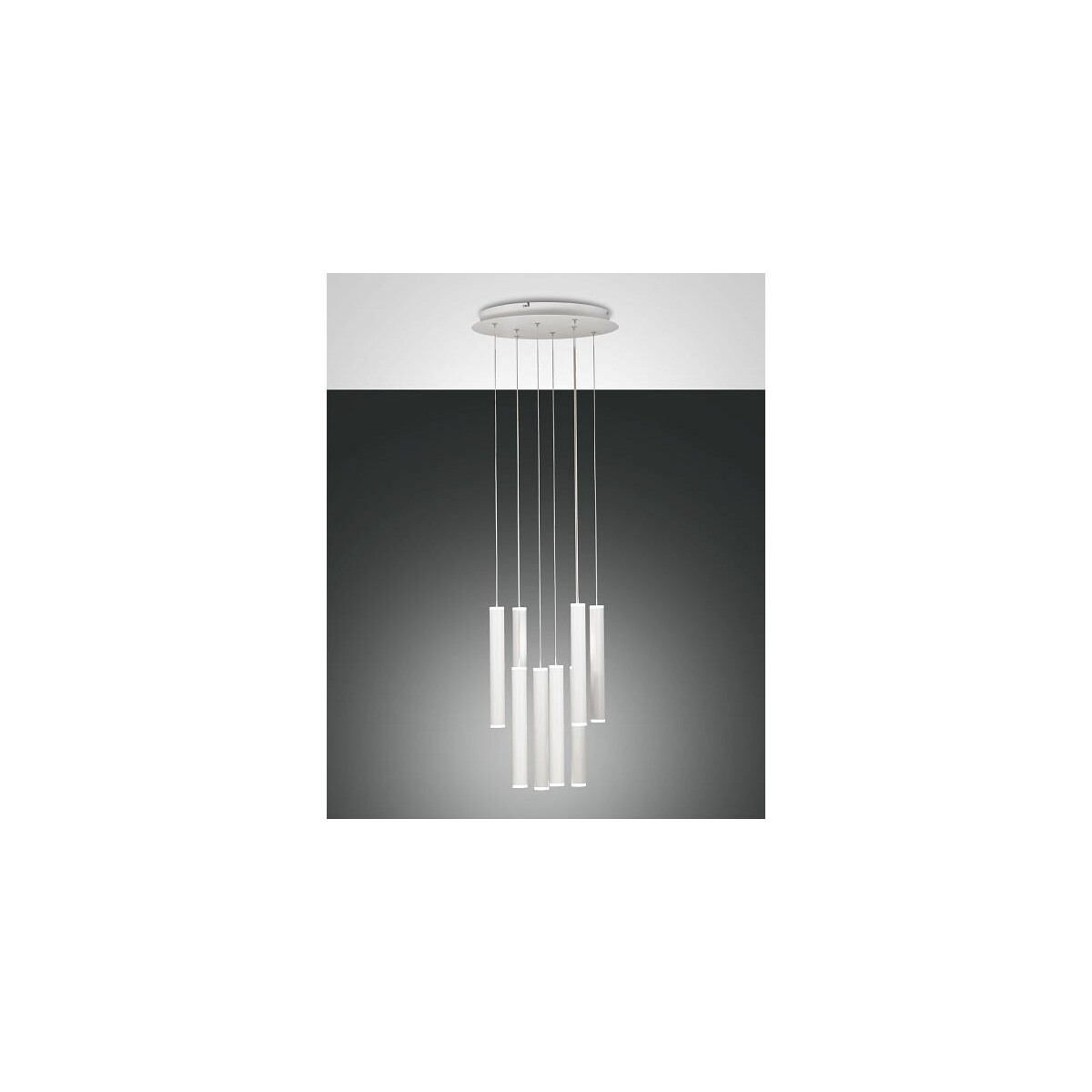 8019282533375 - Fabas Luce Lighting - Fabas Luce Prado LED-Cluster-Pendel-Deckenleuchte aus weißem Glas